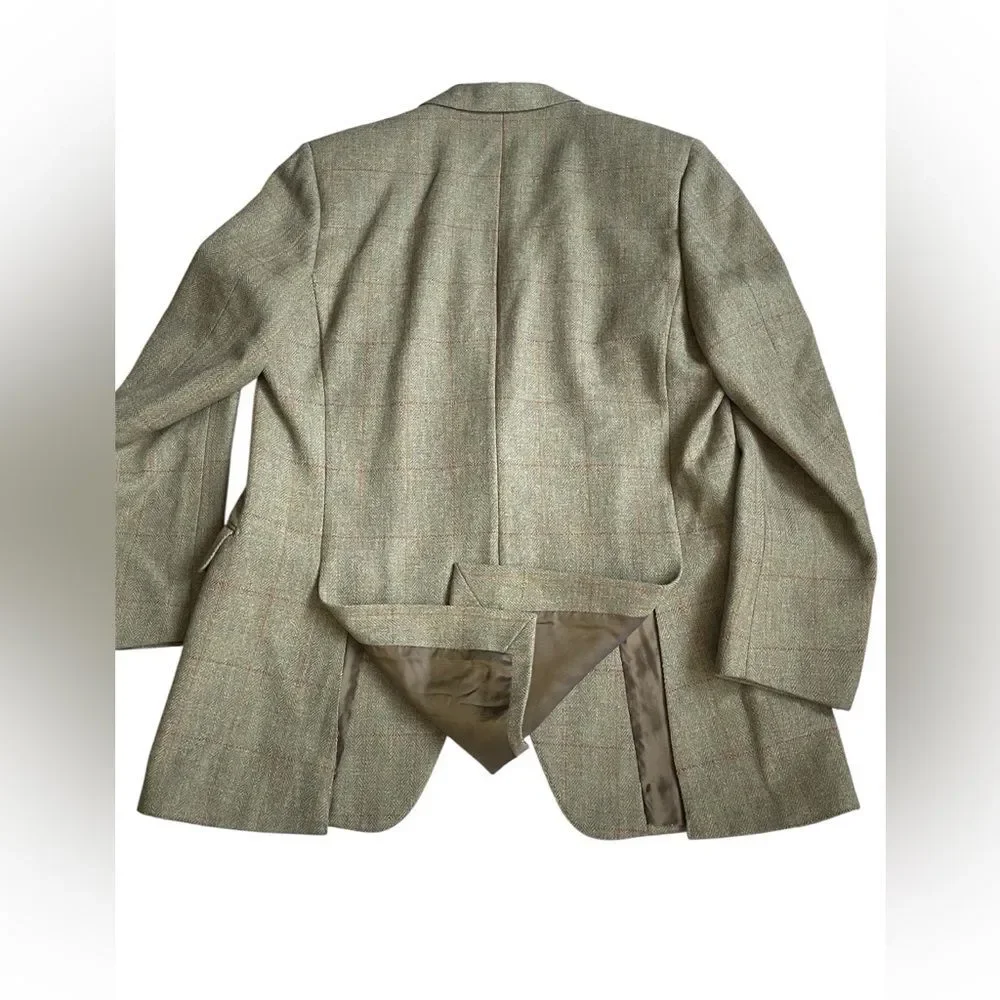 Carpenter & Packer by Huntsman London Green Tweed Wool Blazer – Made in Italy